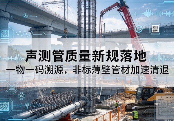 定西声测管质量新规落地，一物一码溯源，非标薄壁管材加速清退